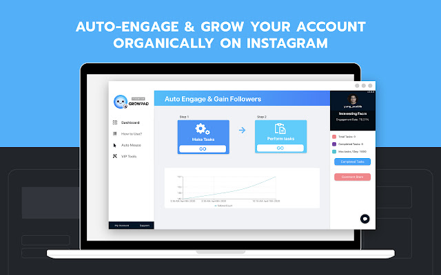 Growpad | Organic Instagram Automation